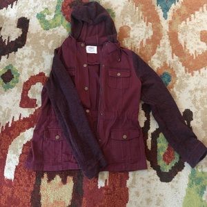 Maroon Utility Jacket